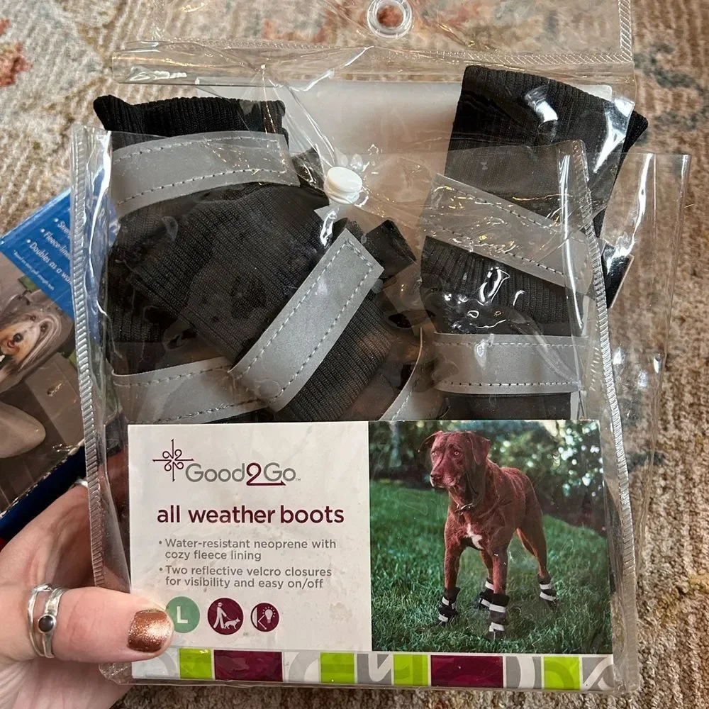 LARGE dog bundle-All Weather Dog Boots and Car Harness